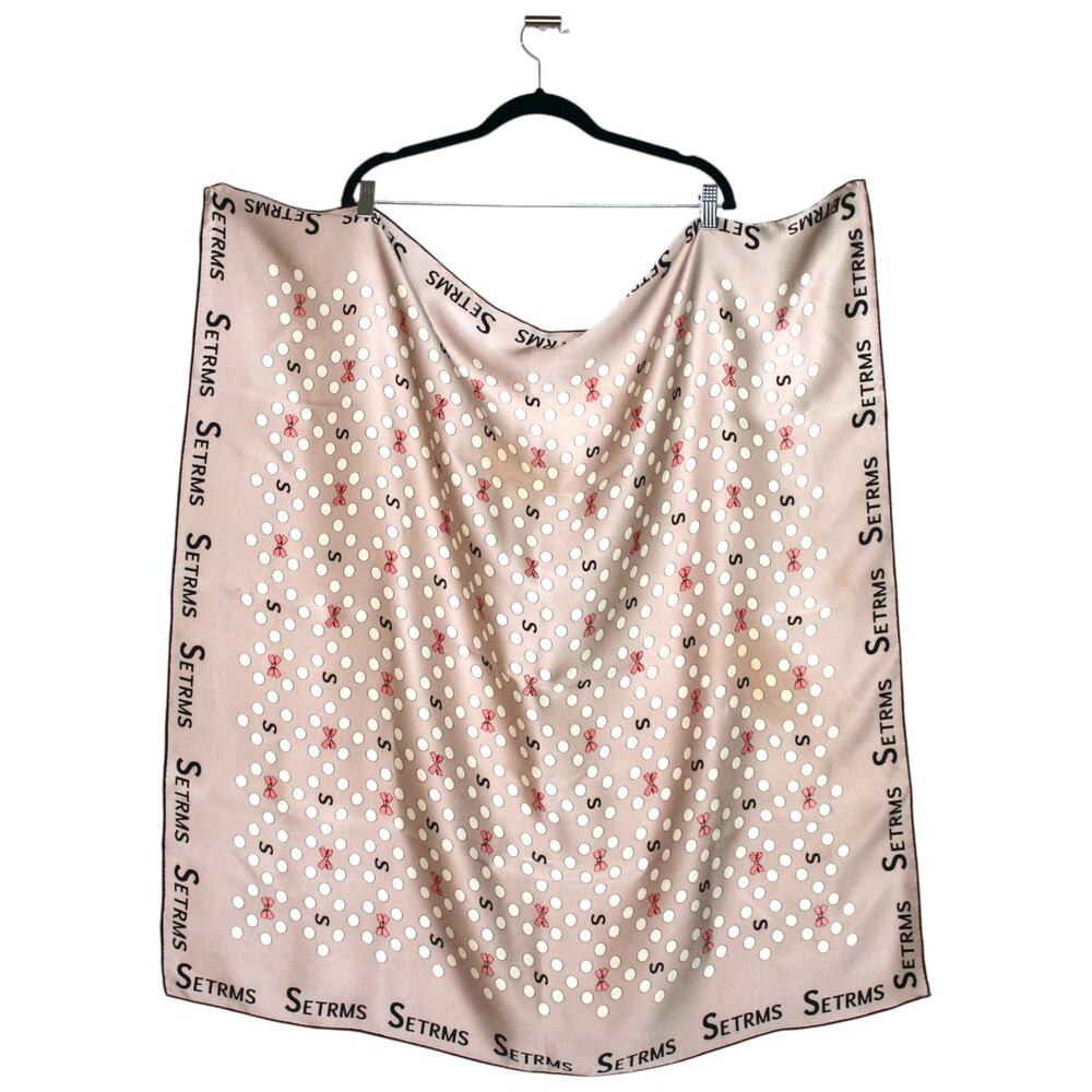 SETRMS 100% Silk Multi Color Patterned Square Large Scarf